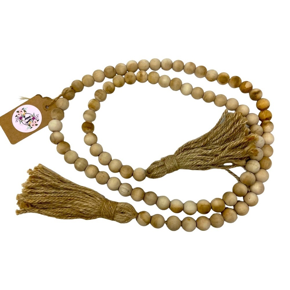 Vrej | Handmade | No Subject | Small Bead Loop with Tassels | 60” - Picture 3 of 3